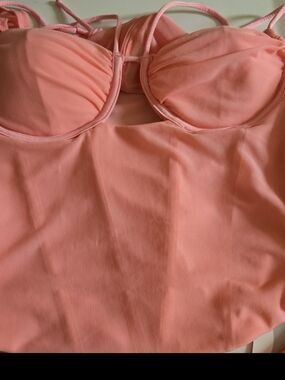 Women's Padded Tankini Top — Pink